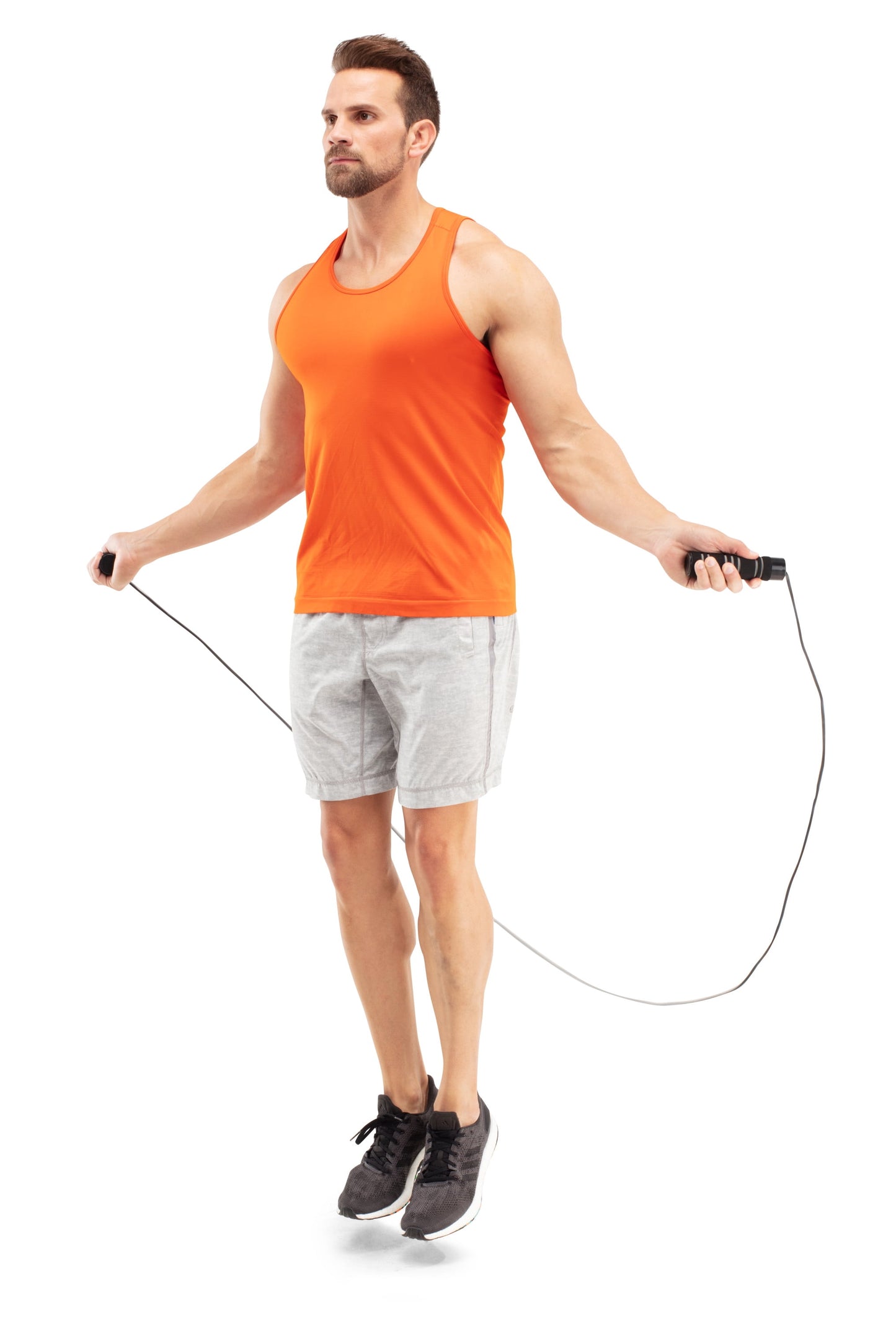 9-Foot Weighted Jump Rope with Adjustable Length